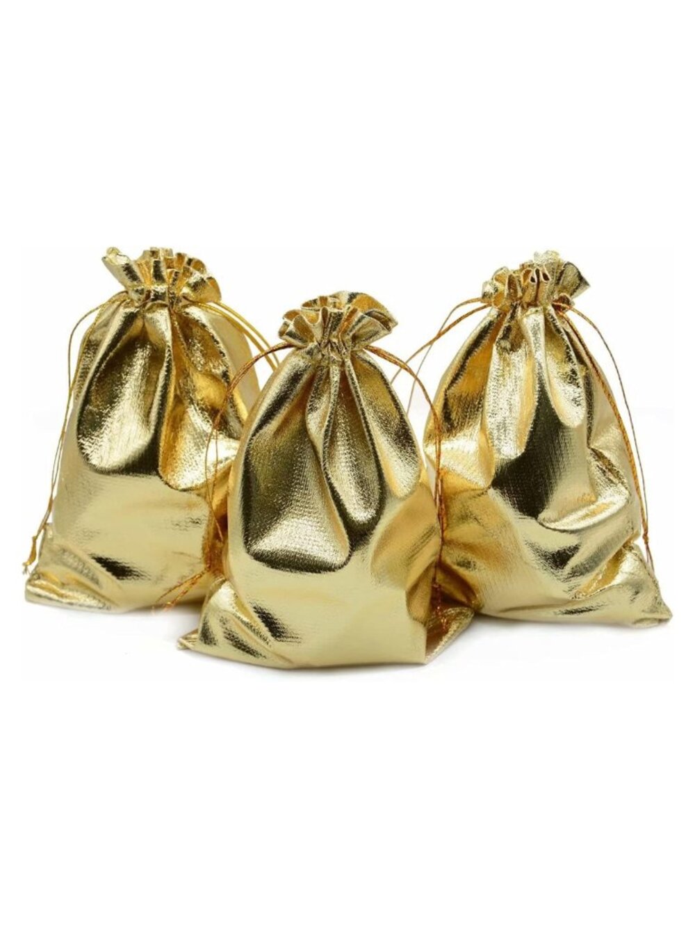 100 Pcs Satin Canvas Drawstring Gift Bags Jewelry Candy Party Favor Bags